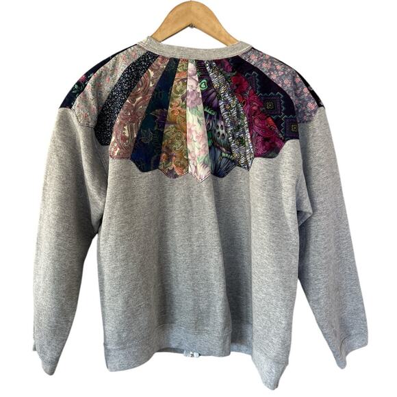 Vintage Hanes Hand Quilted Full Zip Cardigan Large Grannycore - Picture 2 of 4